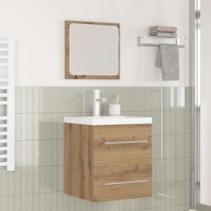 Set namještaja za kupaonicu 2 kom, 41 x 38.5 x 48 cm, crni hrast