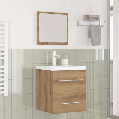 Set namještaja za kupaonicu 2 kom, 41 x 38.5 x 48 cm, crni hrast