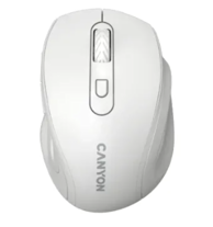 CANYON Miš OnClick 20, bežični, 1600 DPI, bijeli