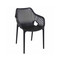 Plastična stolica Stil Domino crna