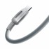 BASEUS USB-C na USB-C kabel E0420702, snaga 100 W, 20 V, 5 A, duljina 1 m, pleteni, siva