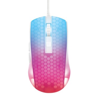 DELTACO Gaming miš WM87, RGB, bijeli