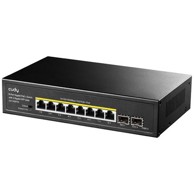 CUDY Switch GS1008PS2, 10/100/1000 Mbps, 8-port, crni