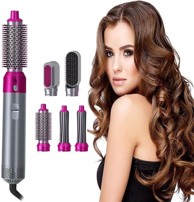 FRILLA Styler za kosu 5u1, uređaj za ravnanje, kovrčanje i volumen, fen s nastavcima za brzo stiliziranje