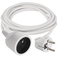 EMOS Produžni kabel P0112, 2 m, 1 utičnica, bijeli