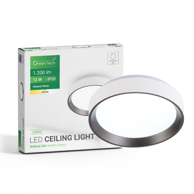 GREEN TECH LED plafonjera Luvia 12 W 4000 K promjer 26 cm bijela i antracit