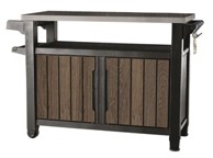 KETER Mobilni vrtni bar Deco Unity XL, 207 L, orah