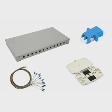 NFO patch panel 1U, 12x LC UPC, zatvoren  