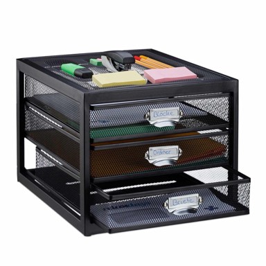 NORTHIX Stolni organizator A4, 3 ladice
