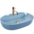 REA Umivaonik nadgradni Aura 61 Light Blue Shiny