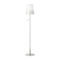 FOSCARINI Stajaća svjetiljka Birdie Lettura ON/OFF, bijela