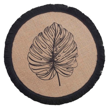 DOUCEUR D'INTÉRIEUR Podmetač od jute ø 38 cm Mogador 