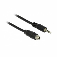 DELOCK Produžni kabel AUDIO 3,5M-3,5Ž 1 m s navojem, crna