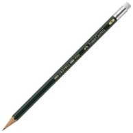 FABER-CASTELL Grafitna olovka Castell 9000 119201, B, s gumicom
