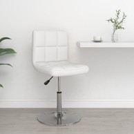 Barski stolac od umjetne kože bijeli