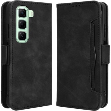 Preklopna maskica za Infinix Hot 50 4G, utor za karticu, crna