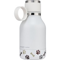 ASOBU Posuda za psa bijela, 0,975 l