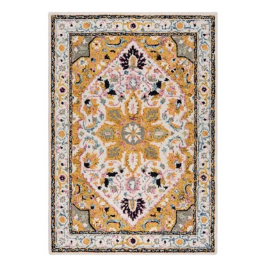 FLAIR RUGS Žuti vuneni tepih 170x120 cm Dahlia