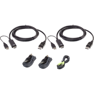 ATEN KVM kabel 2L-7D02UHDPX5, HDMI, USB, 1,8 m, crni