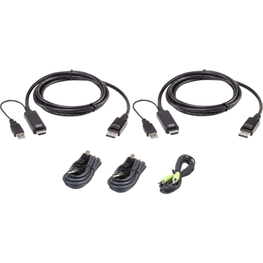 ATEN KVM kabel 2L-7D02UHDPX5, HDMI, USB, 1,8 m, crni