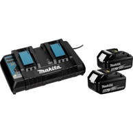 MAKITA AKU Set baterija + punjač - 18V 2x6Ah + 199484-8