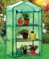 PLANTA Mini staklenik za balkon s policama 69x49x25 cm, zeleni