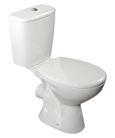AQUALINE WC kombinacija, 3/6 l, ventilacija straga, keramika, bijela, ušteda vode