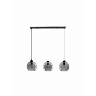 NOVA LUCE Visilica Palmer NL9241150, E27, IP20, crna i smoky