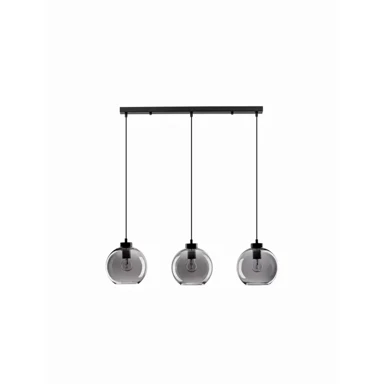 NOVA LUCE Visilica Palmer NL9241150, E27, IP20, crna i smoky