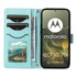 OVERBOARD Preklopna futrola za Motorola Edge 70, romboidna crossbody kožna, zelena
