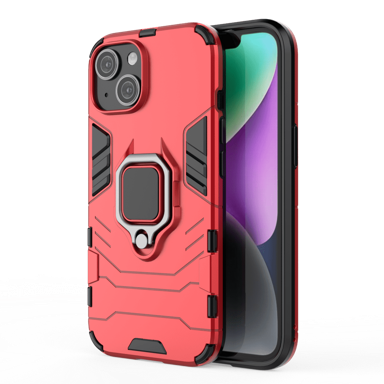 LENUO Maskica Armor za iPhone 15, crvena