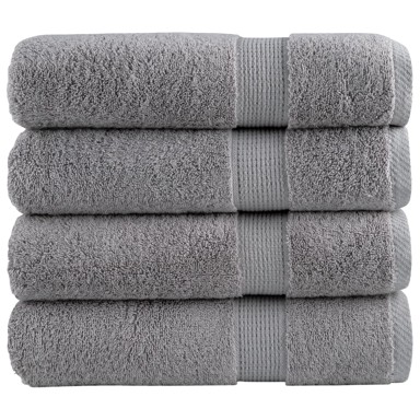 SOLUND Premium ručnici za ruke, 4 kom, 50 x 100 cm, 600 g/m², sivi