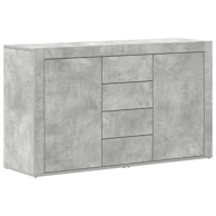 Sideboard, 120x36x69 cm, konstruirano drvo, beton siva