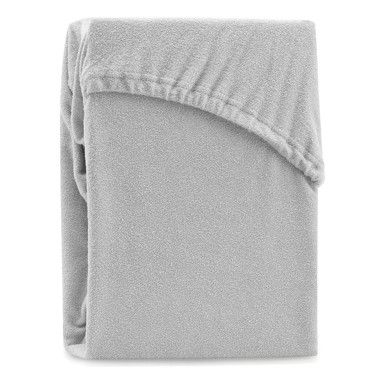 RESTILO Plahta od frotira 140x200 cm, siva