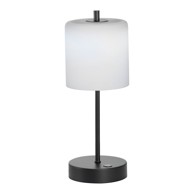 FISCHER & HONSEL Crno-bijela LED stolna lampa s mogućnosti zatamnjivanja (visina 34,5 cm) Riva 