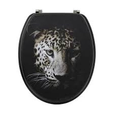 TENDANCE WC daska, 46x37,5 cm, Leopard