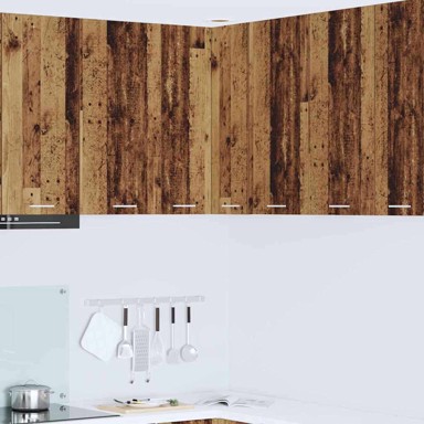 Viseći ormarić zidne Riga 57 x 57 x 80 cm, betonski sivi, bijeli