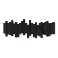 UMBRA Crna plastična zidna vješalica Sticks
