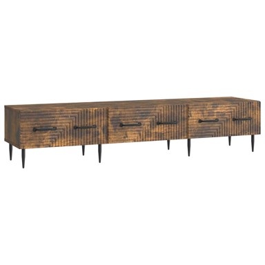 TV ormarić, 147 x 34,5 x 30 cm, konstruirano drvo, dimljeni hrast