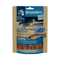 REAL NATURE Poslastica za pse Wilderness Fish snack Fresh Hunt losos 70 g