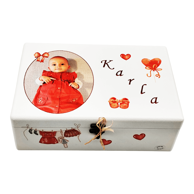 Personalizirana kutija uspomena s fotografijom djeteta za djevojčice, model 1, 20 x 30 x 10 cm