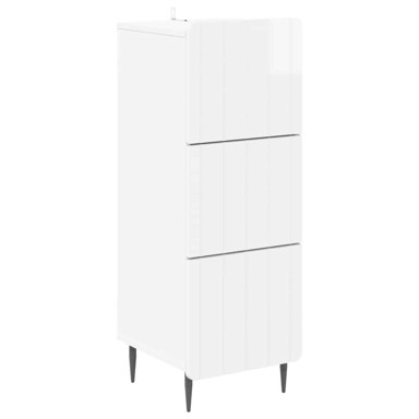 Ormar s ladicama, dimenzije 33 x 34,5 x 92 cm, visoki sjaj, bijela