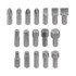 PROCRAFT Set nasadnih ključeva WS-108/72, crna