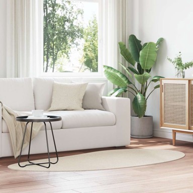 Ovalni tepih, bež,100x200 cm