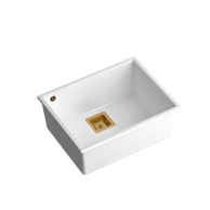 QUADRON Sudoper David 50, nano PVD, snježno bijeli/bakar