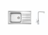 SINK SOLUTION Set sudoper i slavina Palma, inox