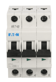 EATON Automatski osigurač 3P C 50A 15kA AC FAZ C50/3