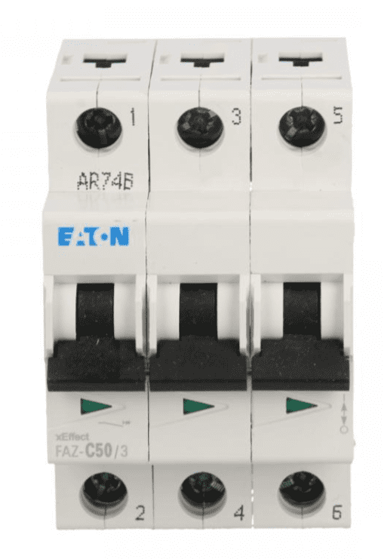 EATON Automatski osigurač 3P C 50A 15kA AC FAZ C50/3