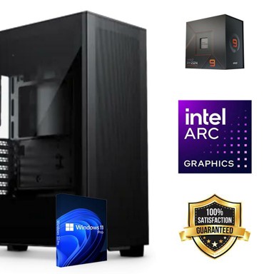 FUTURAIT Stolno računalo Workstation PC / AMD Ryzen 9 7900X, 48GB, 2TB SSD + 2TB HDD, Intel ARC 580, 750W, Windows 11 Pro