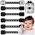 NORTHIX Sigurnosna brava za ormariće, Ricokids 798202, 6 kom, crna